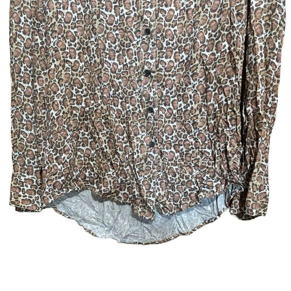 Betabrand Top Womens Medium Multicolor Ruth Bader Ginsburg Button Up Blouse - Picture 4 of 9